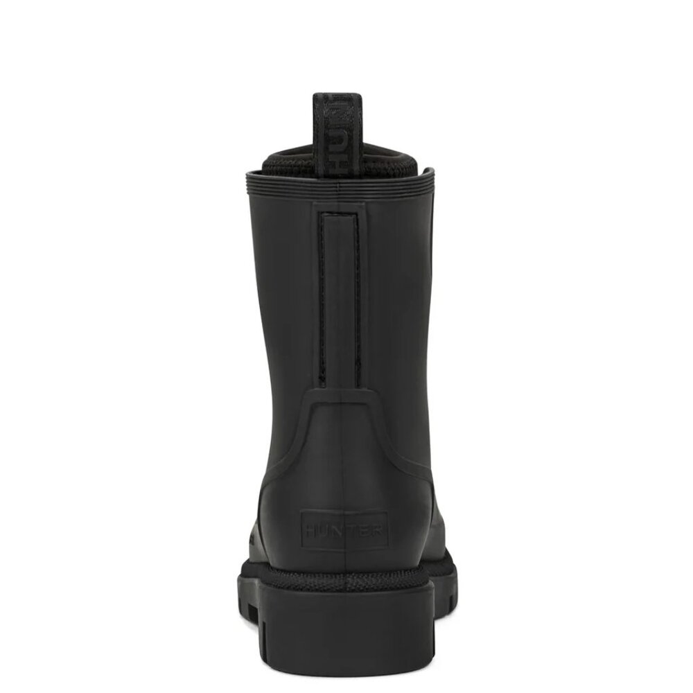 Hunter Women's Diana Waterproof Lace-Up Rain Boots in Black - Picture 9 of 10